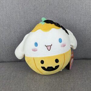 Squishmallows x Sanrio Halloween Cinnamoroll in Pumpkin Costume with Bat 8"